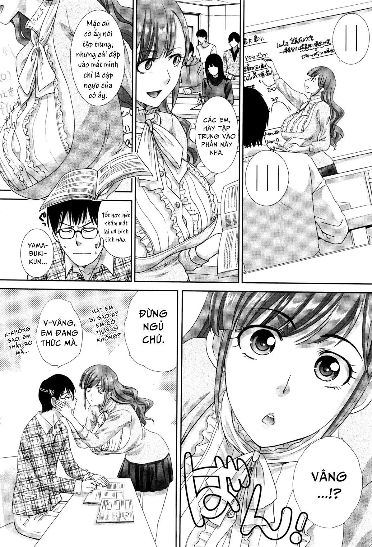 HentaiVN.net - Ảnh 3 - Study With Cleavage - Chap 1