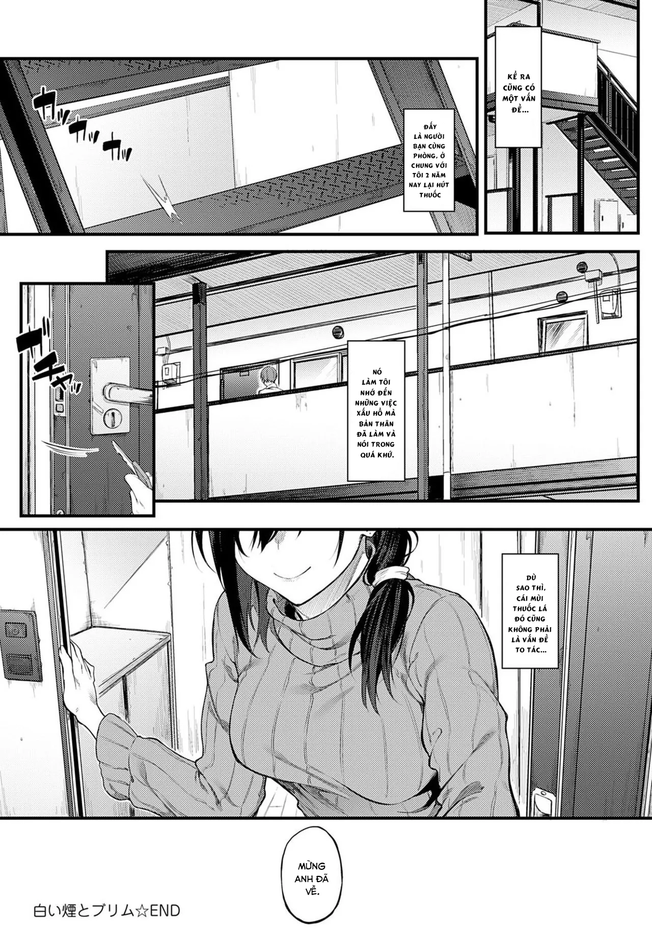 HentaiVN.net - Ảnh 29 - Shiroi Kemuri to Brim [White Smoke and Brim] - Chap 1