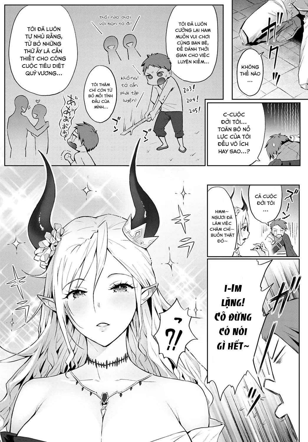 HentaiVN.net - Ảnh 4 - Omae no You na Maou ga Iru ka!! - Chap 1