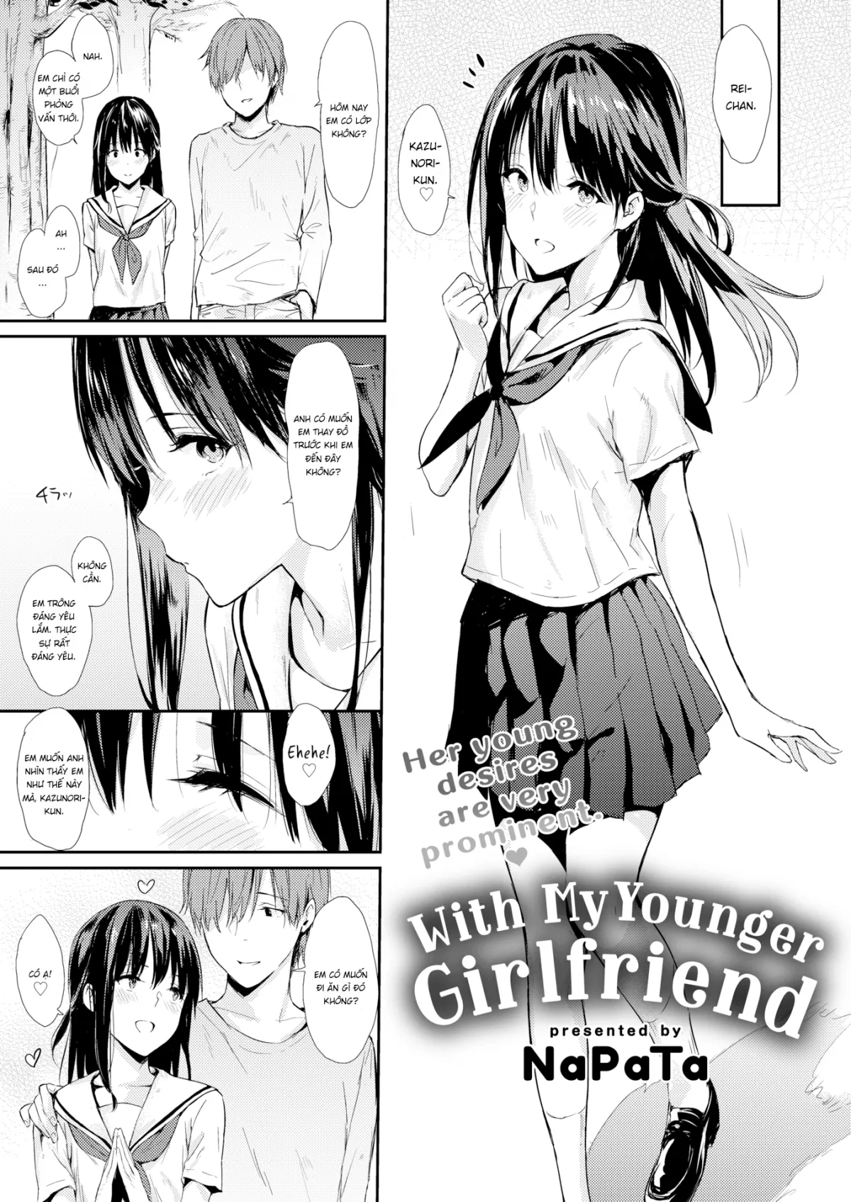 HentaiVN.net - Ảnh 1 - With My Younger Girlfriend - Chap 1