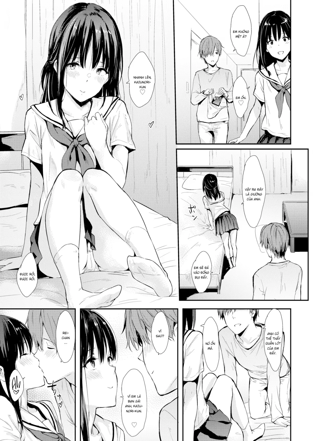 HentaiVN.net - Ảnh 5 - With My Younger Girlfriend - Chap 1
