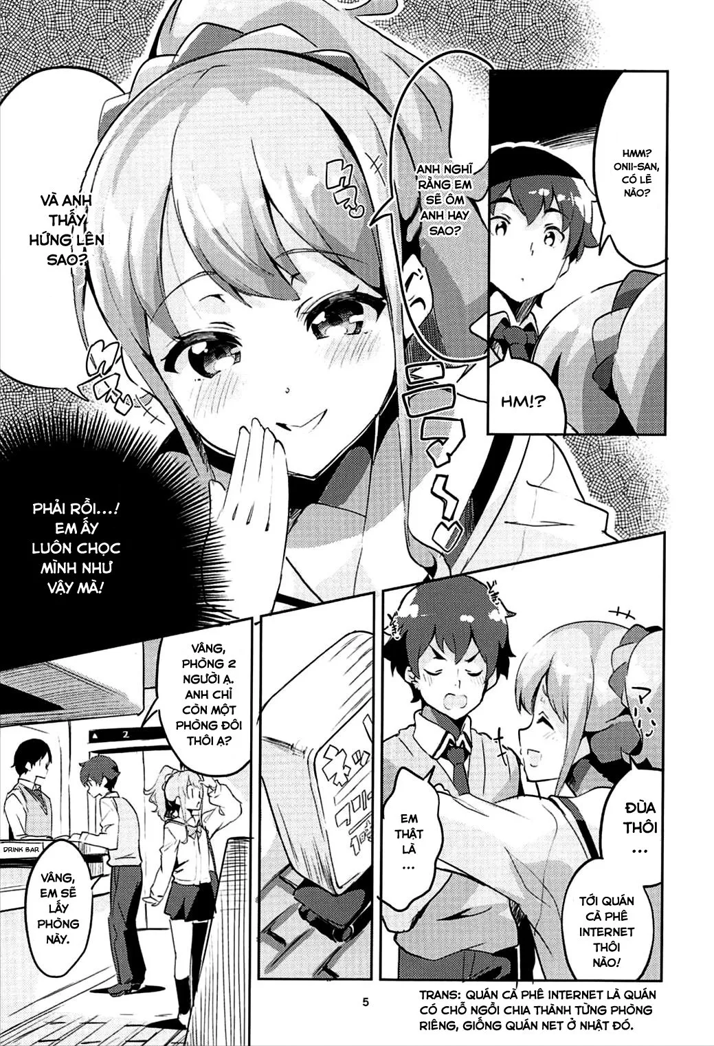 HentaiVN.net - Ảnh 4 - Cùng Megumi ở quán cafe internet (Eromanga Sensei) [Jinno Megumi to NeCafe no Couple Seat de Ichaicha suru Hon; Making Out With Jinno Megumi On A Couple Seat Of The NeCafe] - Chap 1