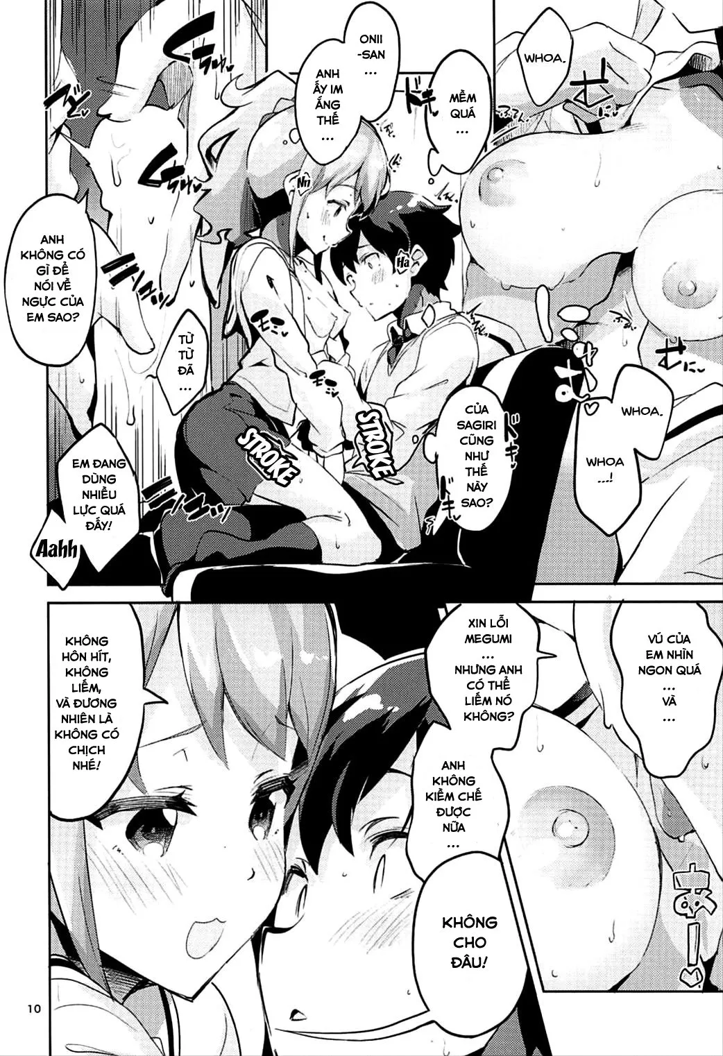 HentaiVN.net - Ảnh 9 - Cùng Megumi ở quán cafe internet (Eromanga Sensei) [Jinno Megumi to NeCafe no Couple Seat de Ichaicha suru Hon; Making Out With Jinno Megumi On A Couple Seat Of The NeCafe] - Chap 1