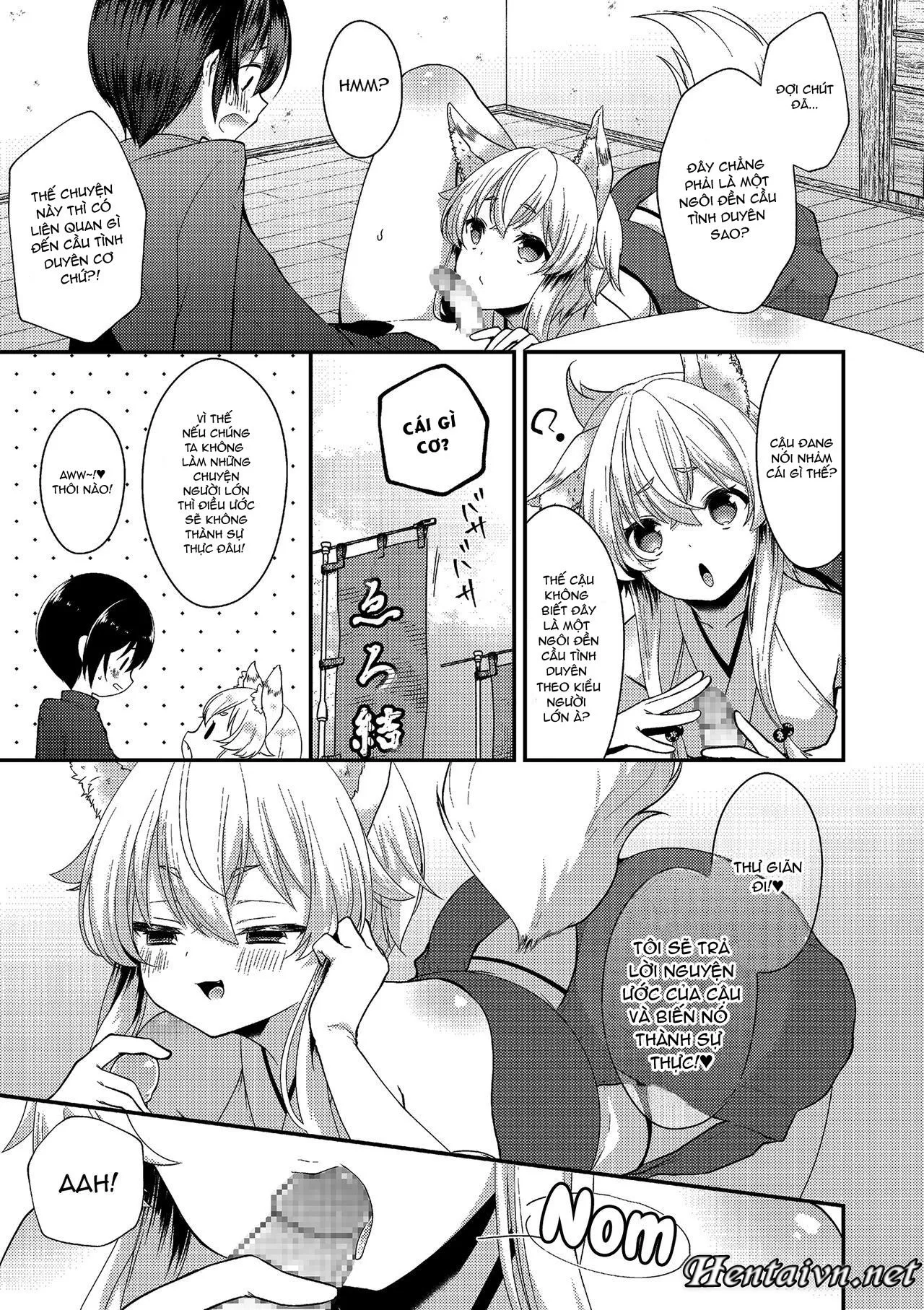 HentaiVN.net - Ảnh 6 - Okitsune-sama ni Yokubari Kigan - Chap 1
