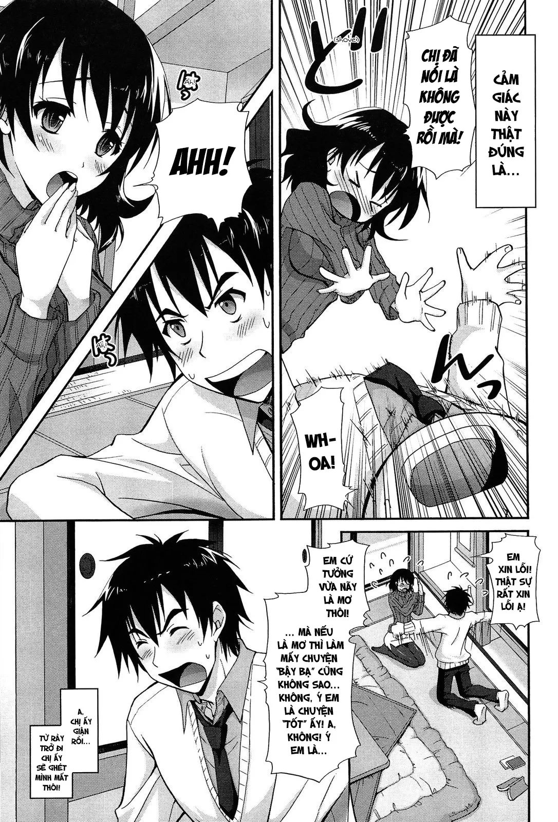 HentaiVN.net - Ảnh 4 - Bạn Gái Tôi Là Chị Hàng Xóm! [Tonari no Onee-san; Sister Neighbors; となりのお姉さん] - Chap 1