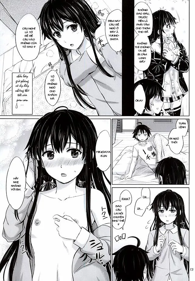 HentaiVN.net - Ảnh 13 - Sanrenkyuu Wa Asa Made Nama Yukinon. (Yahari Ore No Seishun Love Come Wa Machigatteiru) - Chap 1