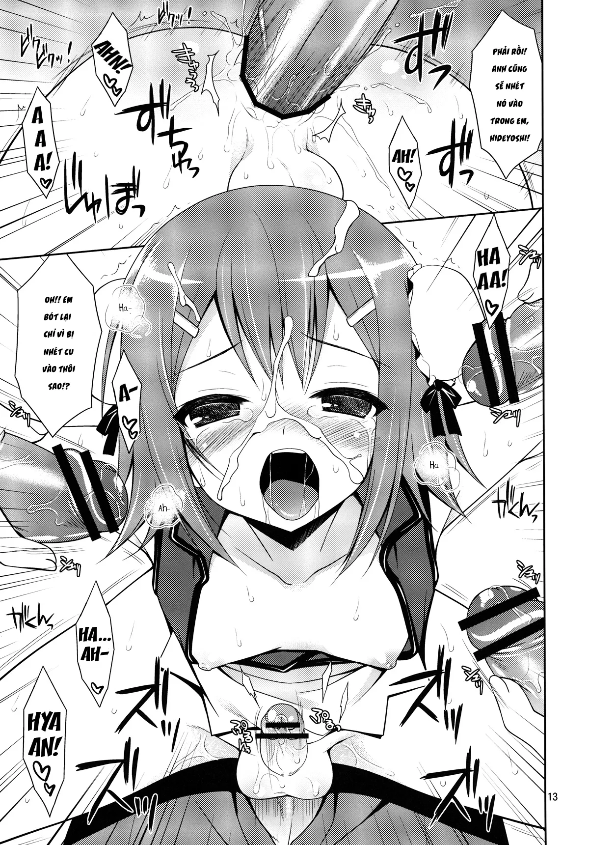 HentaiVN.net - Ảnh 14 - Hideyoshi ja ga Ai sae Areba Kankei nakarou no [Baka to Test to Shoukanjuu] - Chap 1
