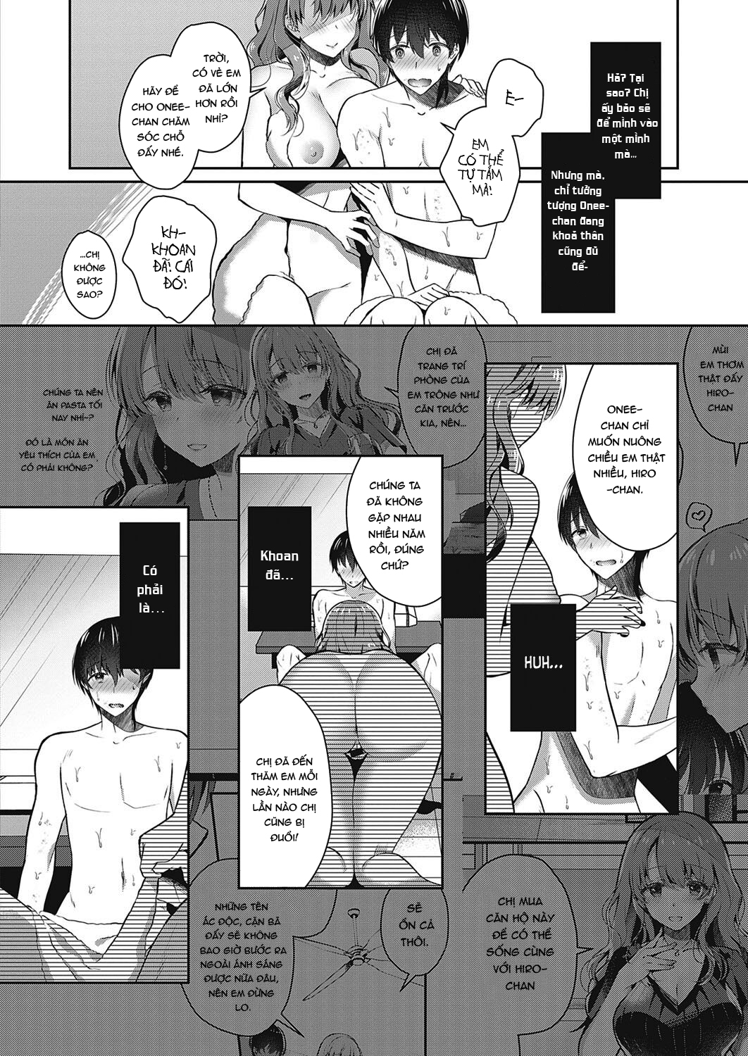 HentaiVN.net - Ảnh 9 - ❤ Cuộc sống khi được Onee-chan dâm đãng chăm sóc nhiệt tình. [Onee-chan no Shiawase Amayakashi Keikaku] - Chap 1