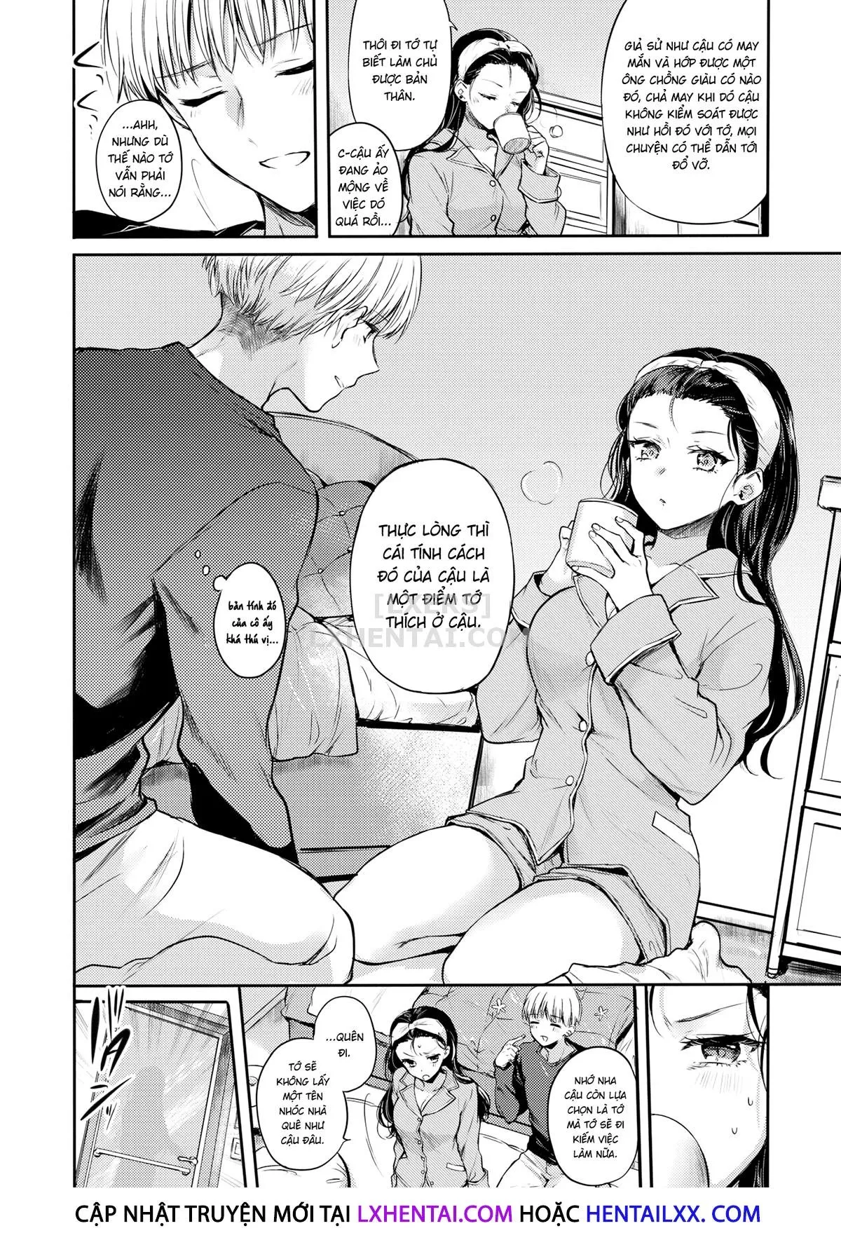 HentaiVN.net - Ảnh 10 - Carnivorous Girl & Puppy Boy [Comic Kairakuten 2021-01] - Chap 1