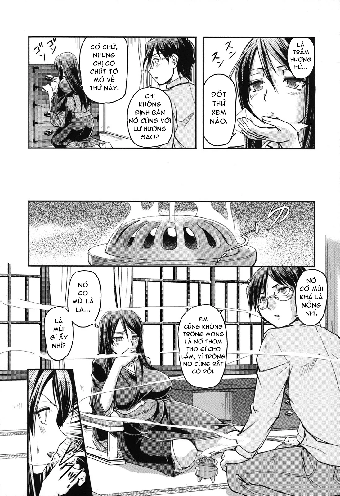 HentaiVN.net - Ảnh 11 - Làn Khói Khiêu Dâm [The Whole Of The Aphrodisiac Smoke] - Chap 1