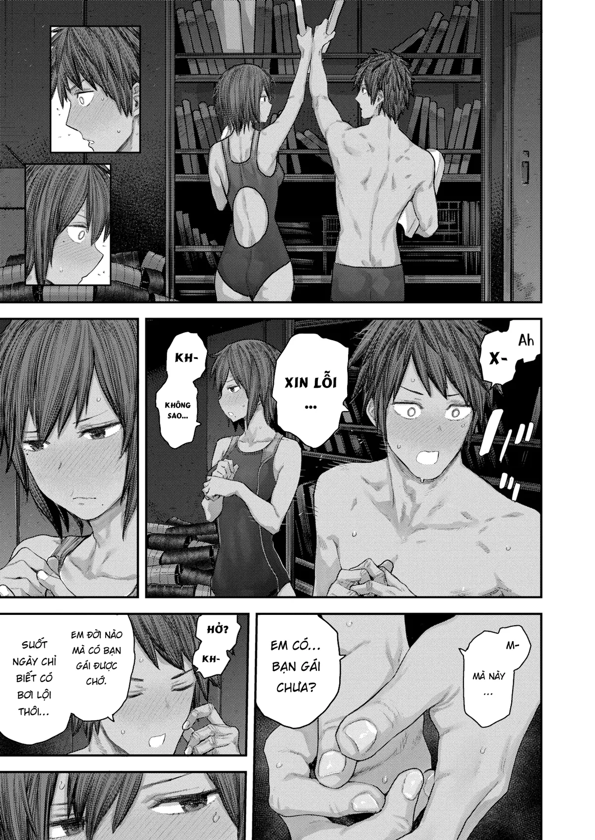 HentaiVN.net - Ảnh 4 - Tình đầu bên hồ bơi - Chap 1