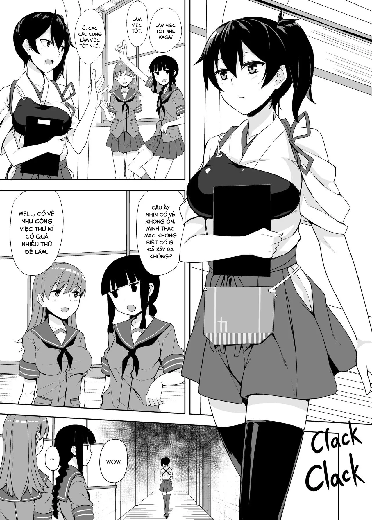 HentaiVN.net - Ảnh 3 - Worries of the Secretary Ship Kaga - Chap 1