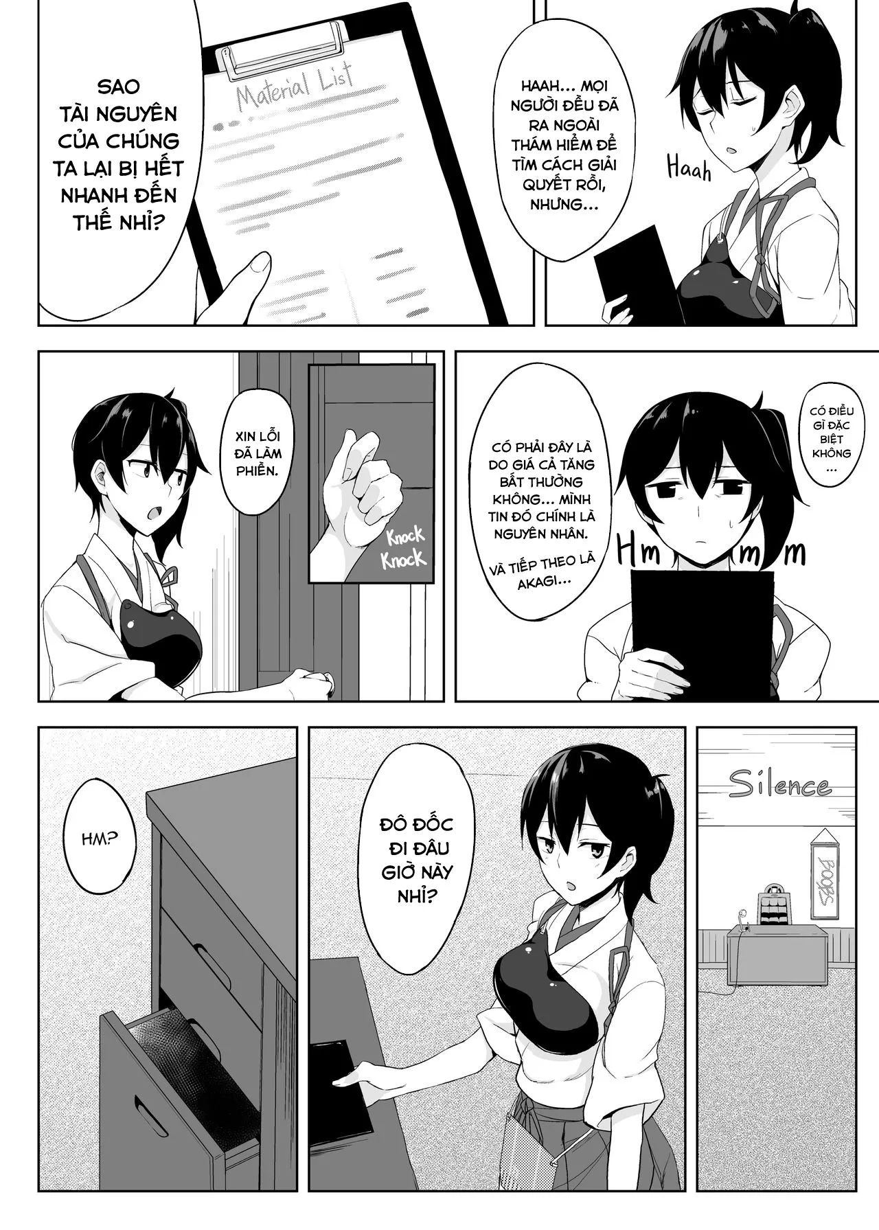 HentaiVN.net - Ảnh 4 - Worries of the Secretary Ship Kaga - Chap 1