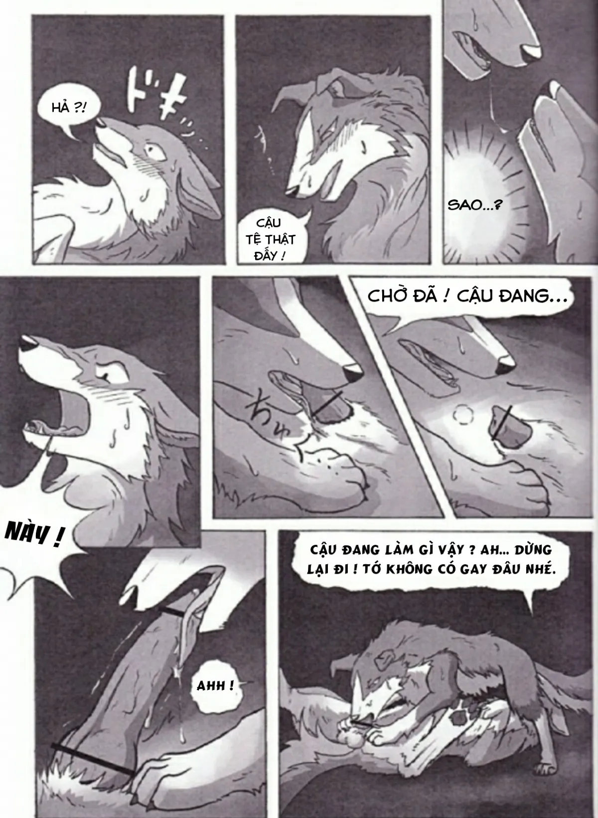 HentaiVN.net - Ảnh 11 - Chuyện về 2 chú chó phá phách [KTQ 15] - Chap 1