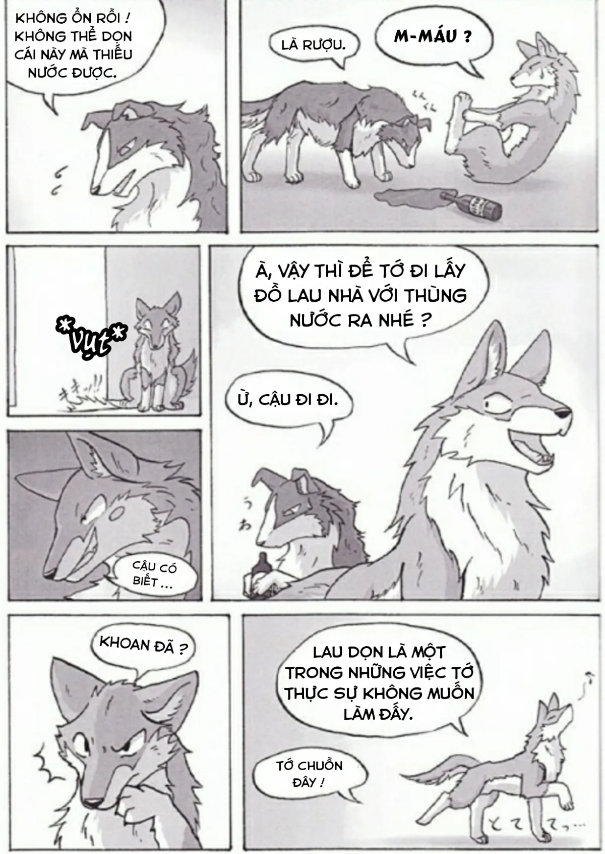 HentaiVN.net - Ảnh 3 - Chuyện về 2 chú chó phá phách [KTQ 15] - Chap 1