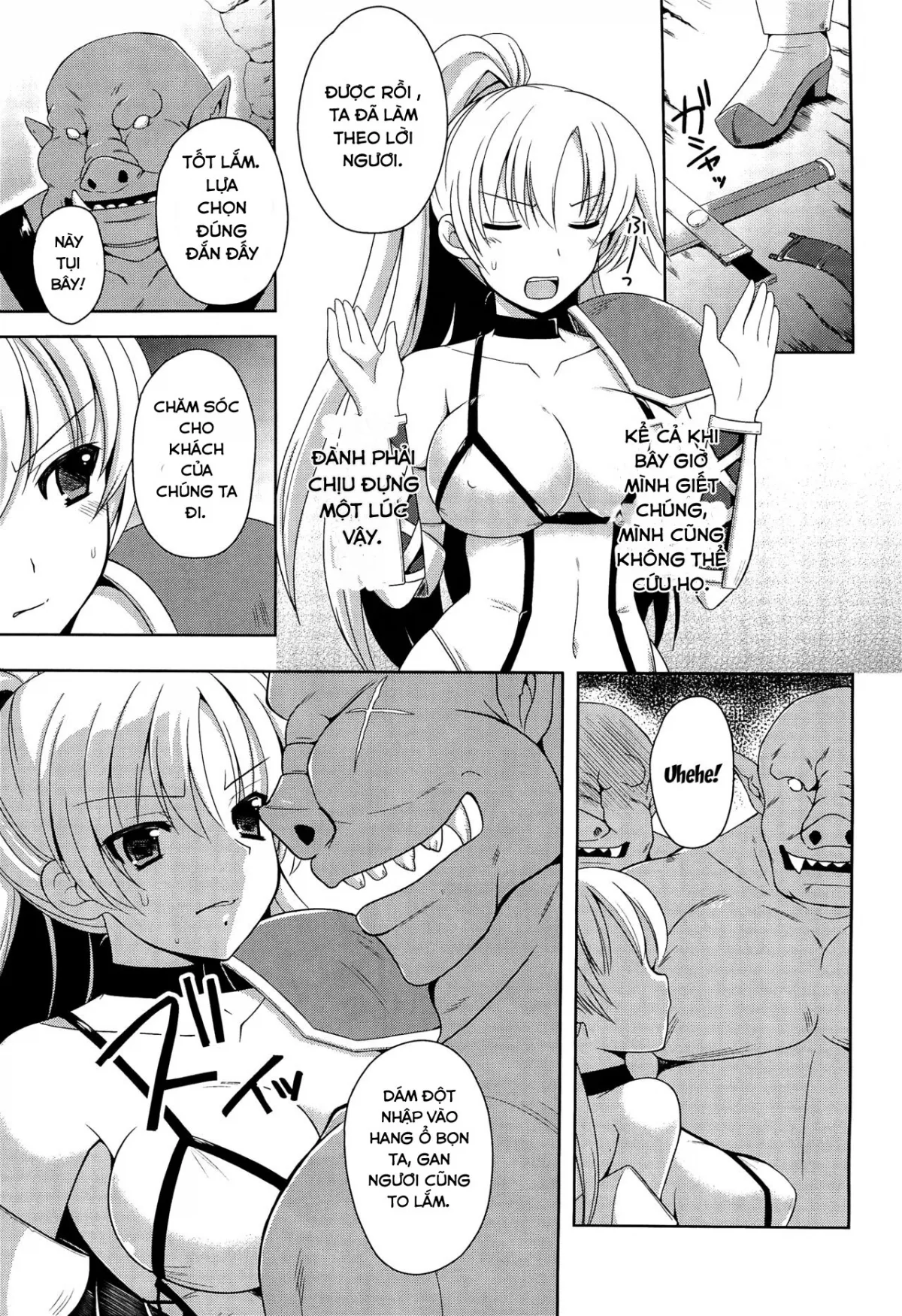 HentaiVN.net - Ảnh 8 - Onna Senshi o Haramasero [Fuck The Female Warrior] - Chap 1