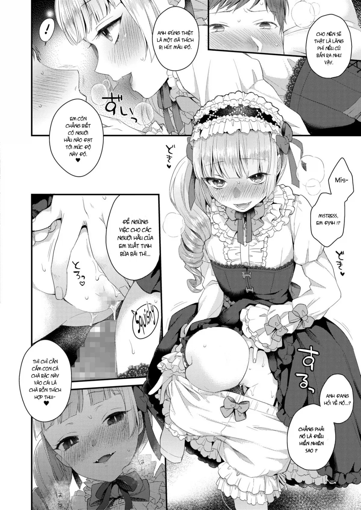 HentaiVN.net - Ảnh 10 - Bé Loli Phải Chịu Khuất Phục Trước Con Cá Chà Bặc ! [Yamiyo no Yakata no Vampire] - Chap 1
