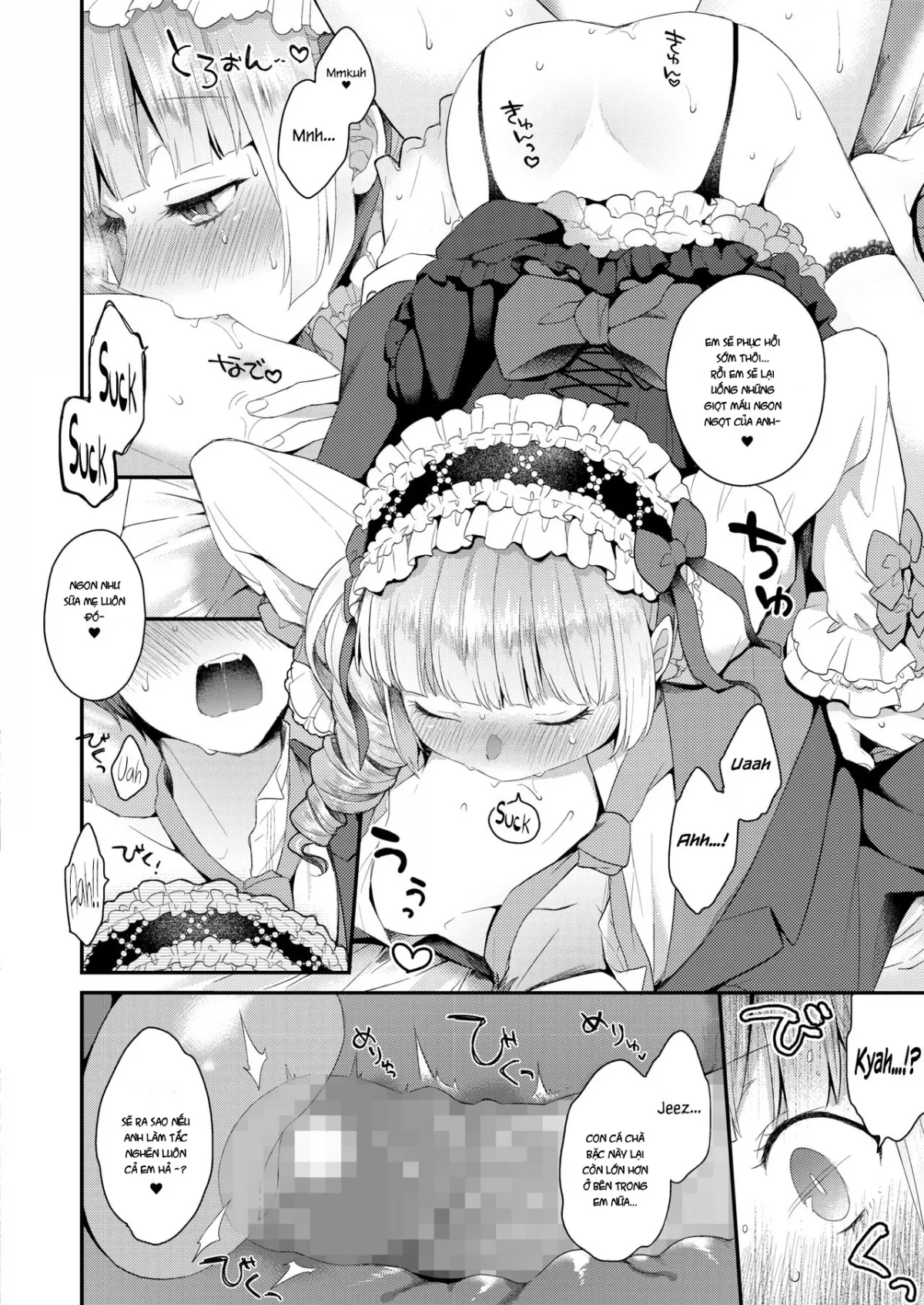 HentaiVN.net - Ảnh 12 - Bé Loli Phải Chịu Khuất Phục Trước Con Cá Chà Bặc ! [Yamiyo no Yakata no Vampire] - Chap 1
