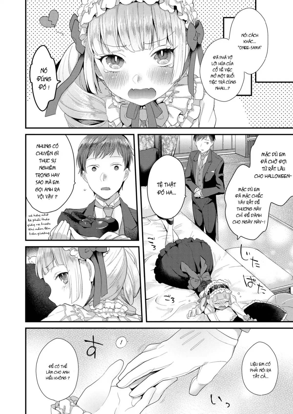 HentaiVN.net - Ảnh 4 - Bé Loli Phải Chịu Khuất Phục Trước Con Cá Chà Bặc ! [Yamiyo no Yakata no Vampire] - Chap 1