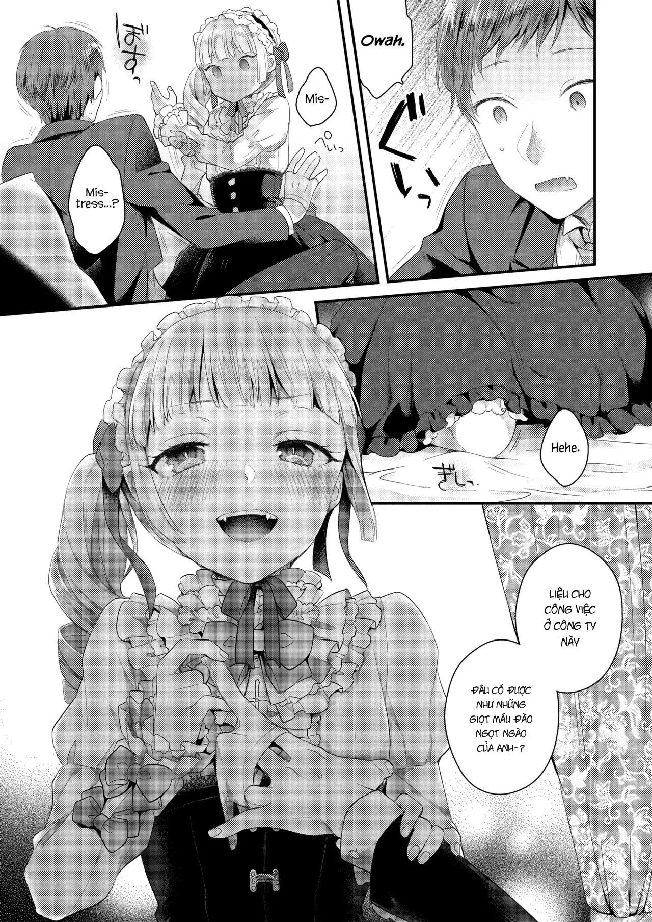 HentaiVN.net - Ảnh 5 - Bé Loli Phải Chịu Khuất Phục Trước Con Cá Chà Bặc ! [Yamiyo no Yakata no Vampire] - Chap 1