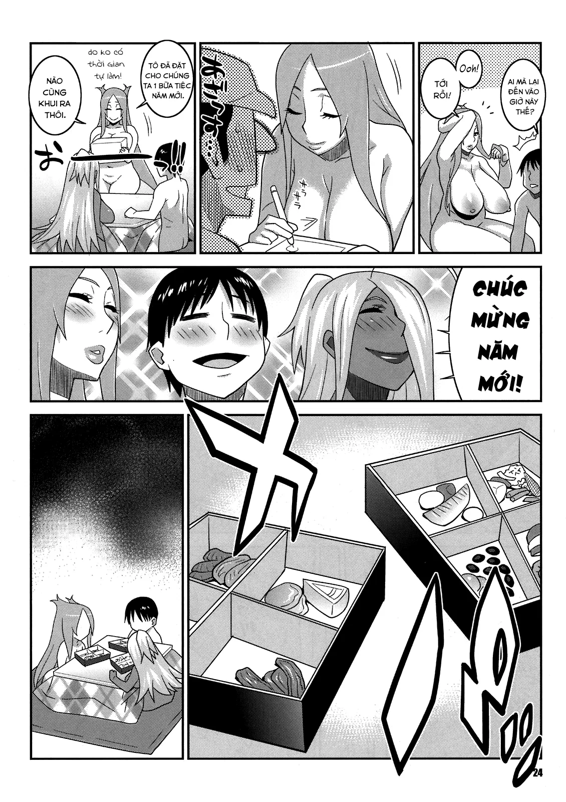 HentaiVN.net - Ảnh 21 - Đêm giao thừa may mắn của cậu trai tân [Machina & Garnet to Toshikoshi SEX Zanmai 2] - Chap 1