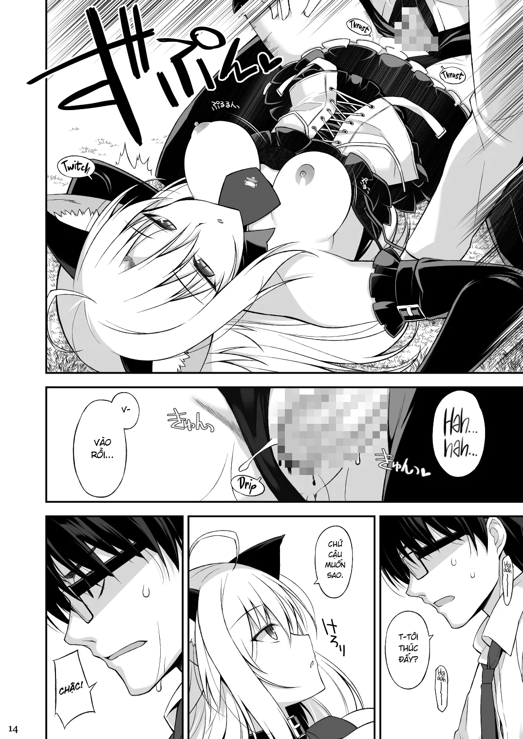 HentaiVN.net - Ảnh 13 - Mèo Và Đầy Tớ [Neko to Geboku, Cat and Servant] - Chap 1