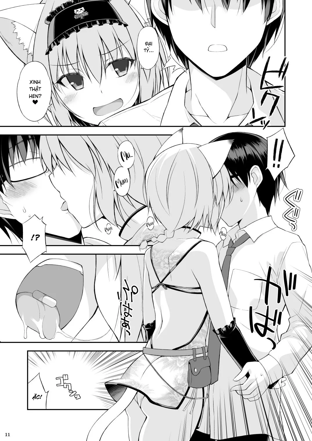 HentaiVN.net - Ảnh 10 - Mèo Và Đầy Tớ [Neko to Geboku, Cat and Servant] - Chap 2