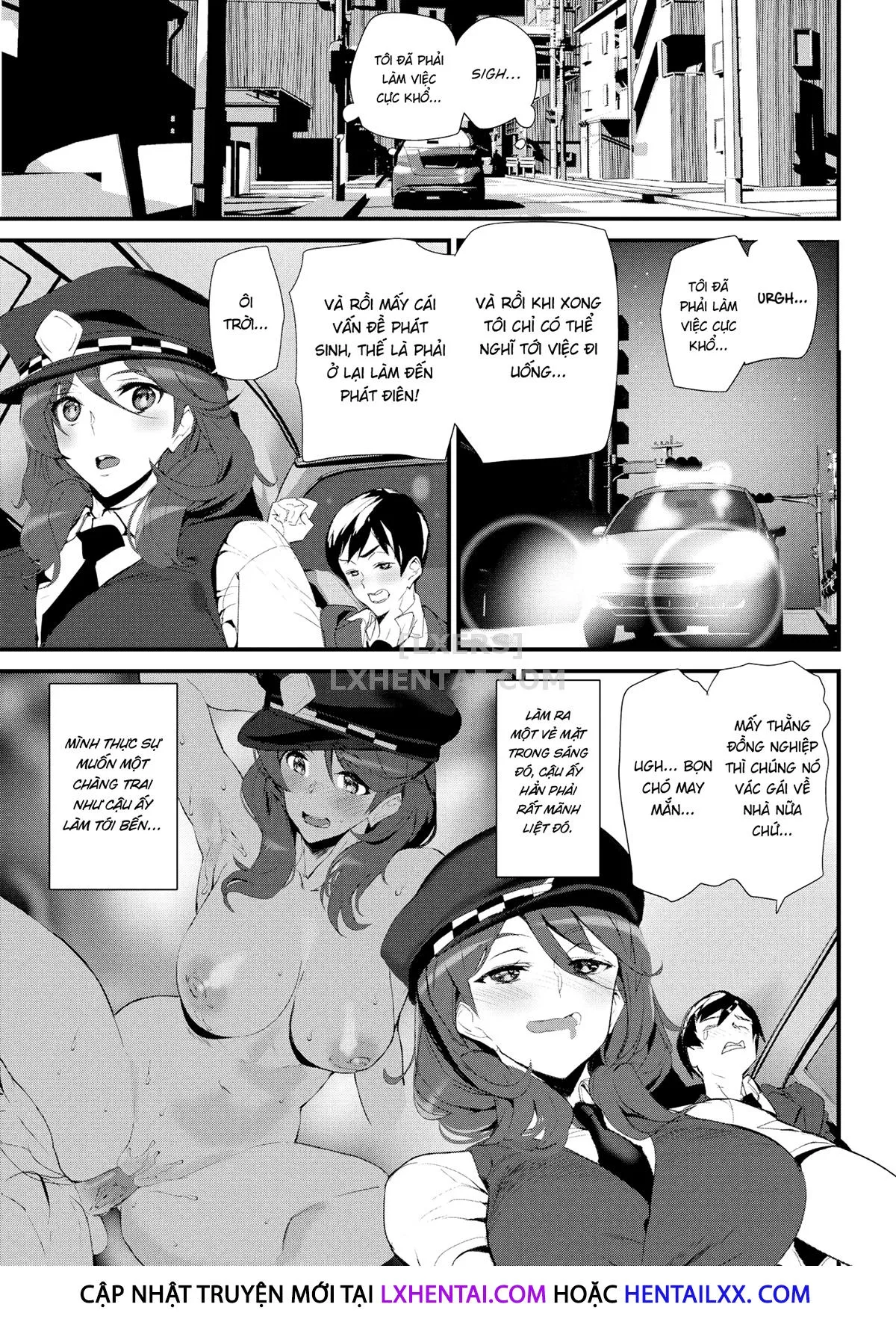 HentaiVN.net - Ảnh 5 - Horny Taxi [Comic Kairakuten 2021-06] - Chap 1