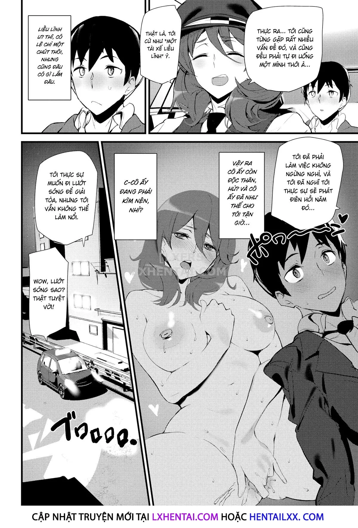 HentaiVN.net - Ảnh 6 - Horny Taxi [Comic Kairakuten 2021-06] - Chap 1