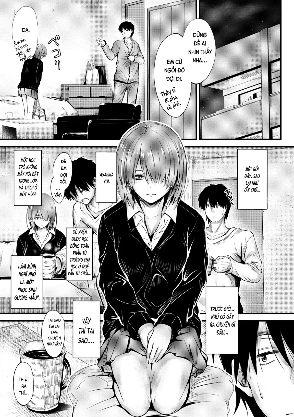 HentaiVN.net - Ảnh 7 - Học trò ở nhờ [Thầy thích bên trong ai?; どっちの膣内が好き？; Docchi no Naka ga Suki?; Which is your favorite vagina?] - Chap 1