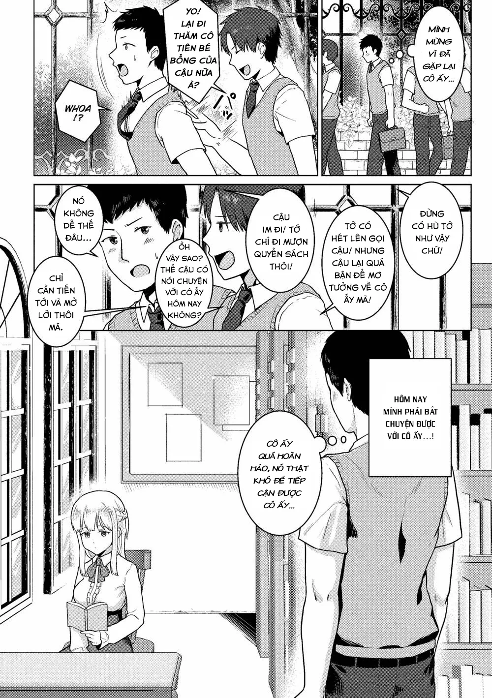 HentaiVN.net - Ảnh 3 - The Fairy of the Library - Chap 1