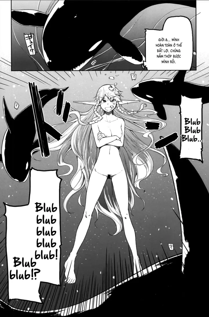 HentaiVN.net - Ảnh 14 - Đụ cá voi. [Dosukebe Elf no Ishukan Nikki 7] - Chap 1