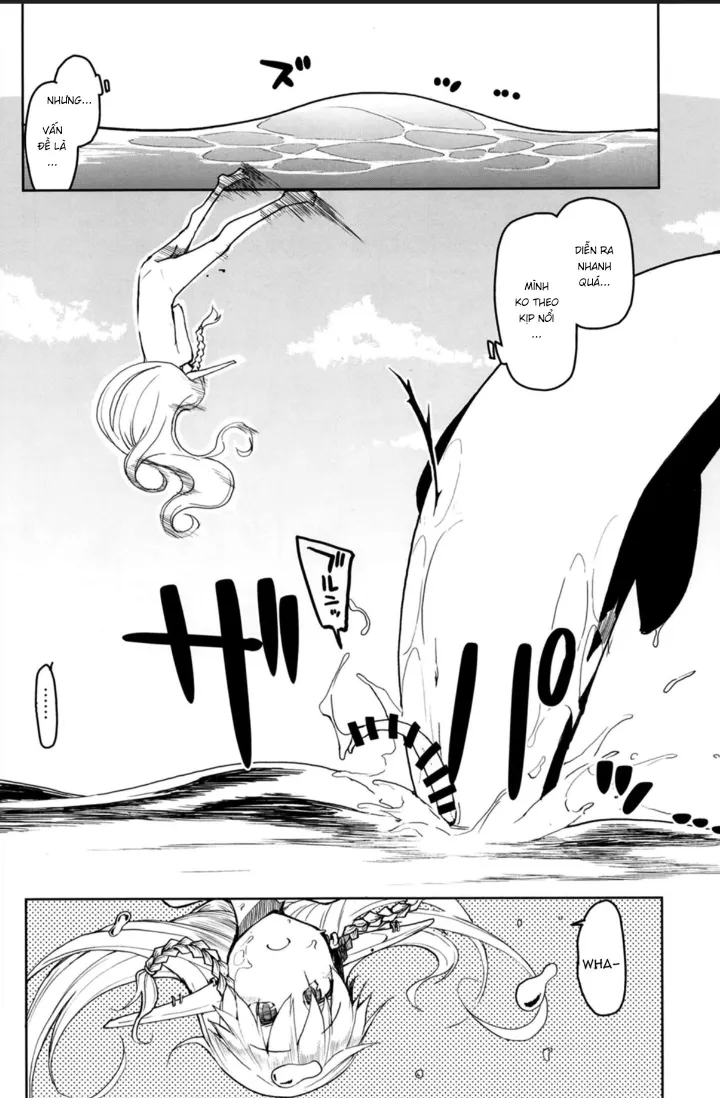 HentaiVN.net - Ảnh 24 - Đụ cá voi. [Dosukebe Elf no Ishukan Nikki 7] - Chap 1