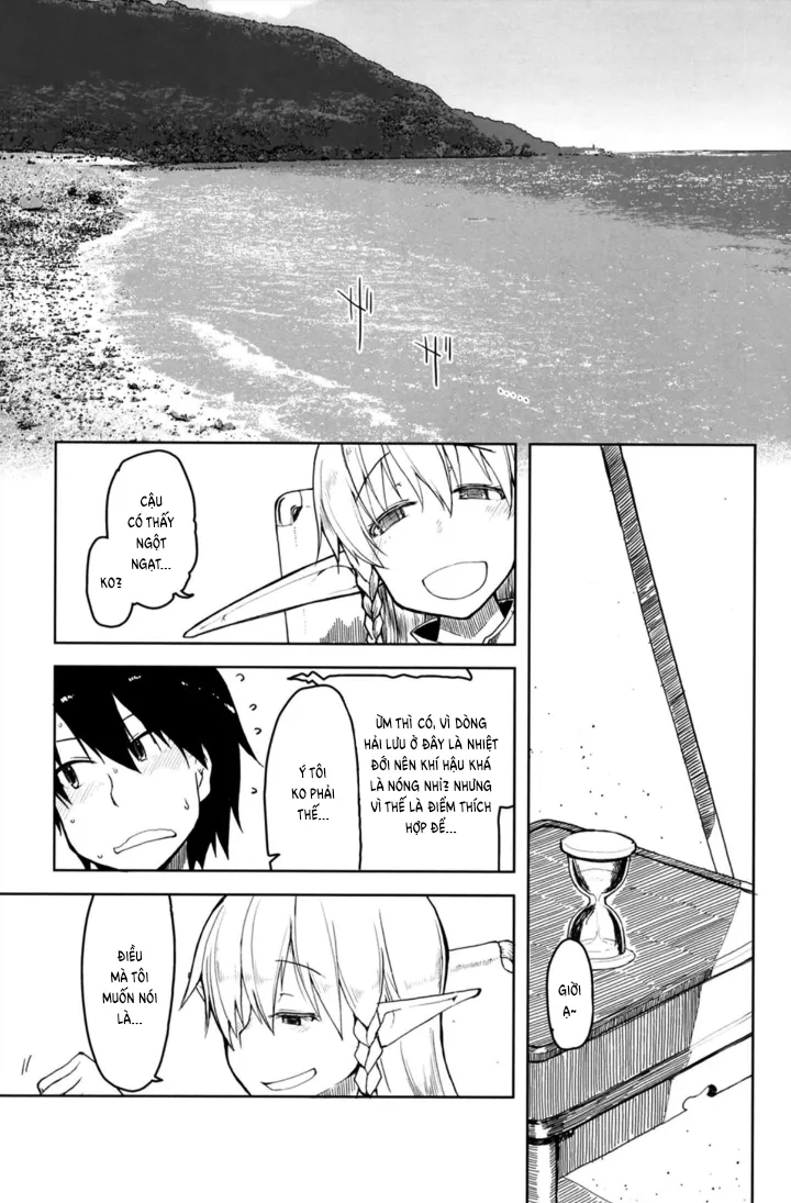 HentaiVN.net - Ảnh 3 - Đụ cá voi. [Dosukebe Elf no Ishukan Nikki 7] - Chap 1