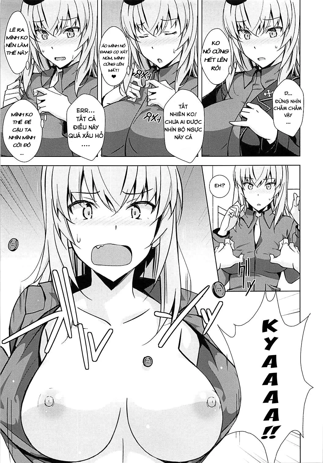 HentaiVN.net - Ảnh 14 - OnaSupo Panzer Erika Hen (Girls und Panzer) - Chap 1