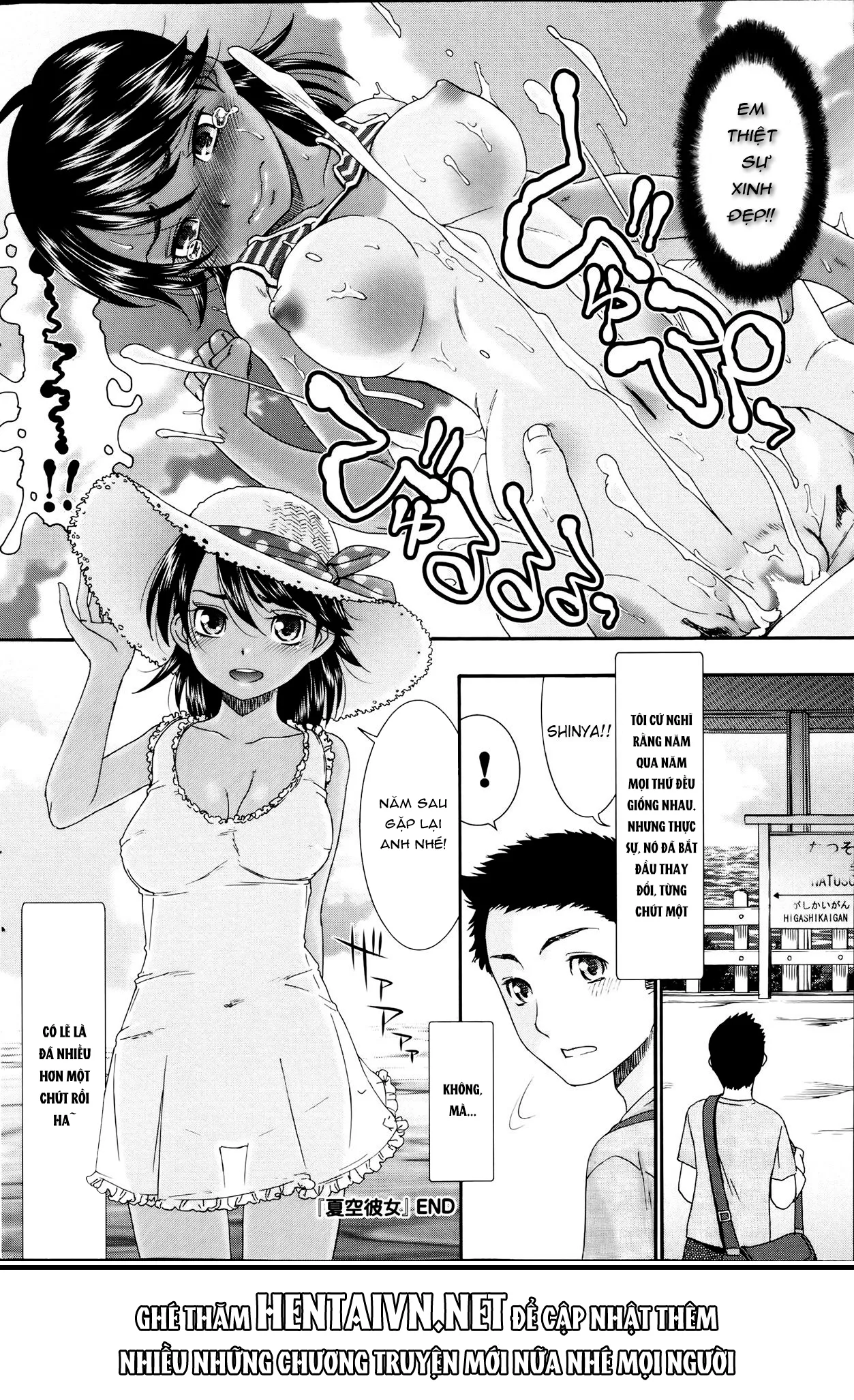HentaiVN.net - Ảnh 8 - Natsuzora Kanojo [Cô Bạn Gái Mùa Hè] - Chap 1