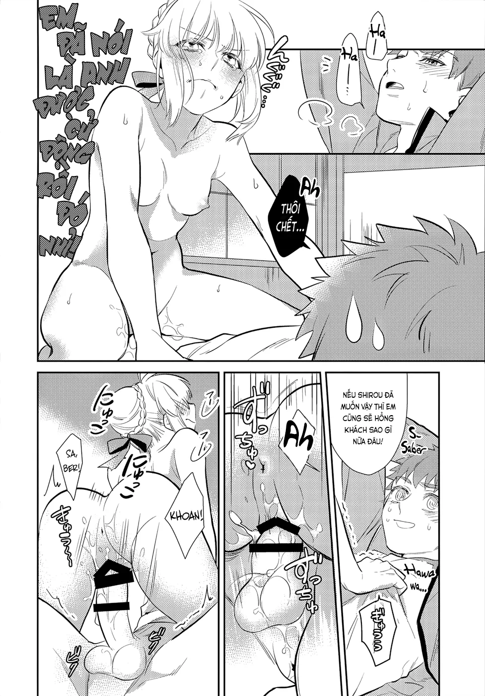 HentaiVN.net - Ảnh 31 - Ma men đưa lối (Fate/stay night) [Nonde Nomarete; のんでのまれて] - Chap 1