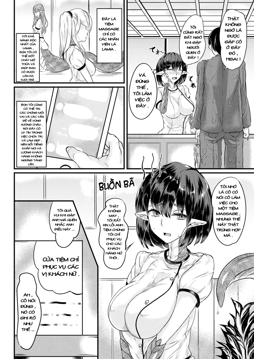 HentaiVN.net - Ảnh 3 - Weekday Lamia Massage [Heijitsu no Lamia Massage] - Chap 1