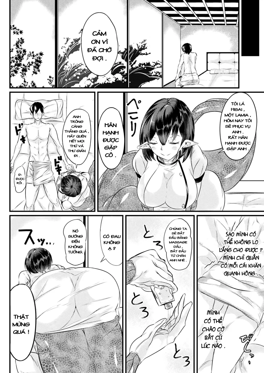 HentaiVN.net - Ảnh 5 - Weekday Lamia Massage [Heijitsu no Lamia Massage] - Chap 1