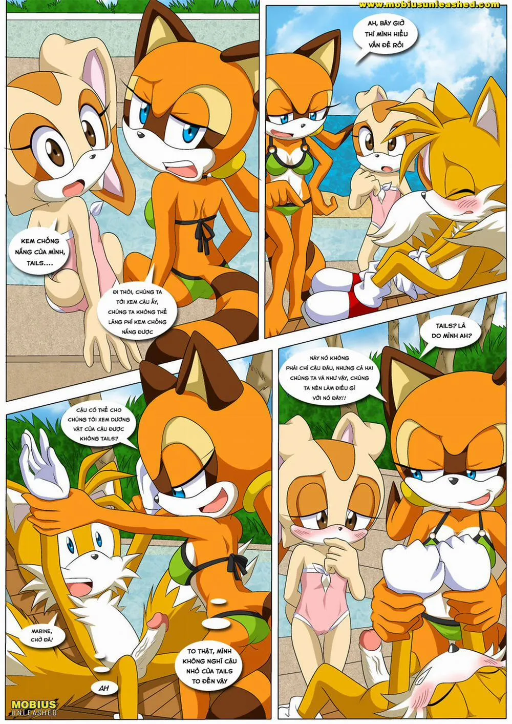 HentaiVN.net - Ảnh 3 - Poolside Fun (Sonic) - Chap 1