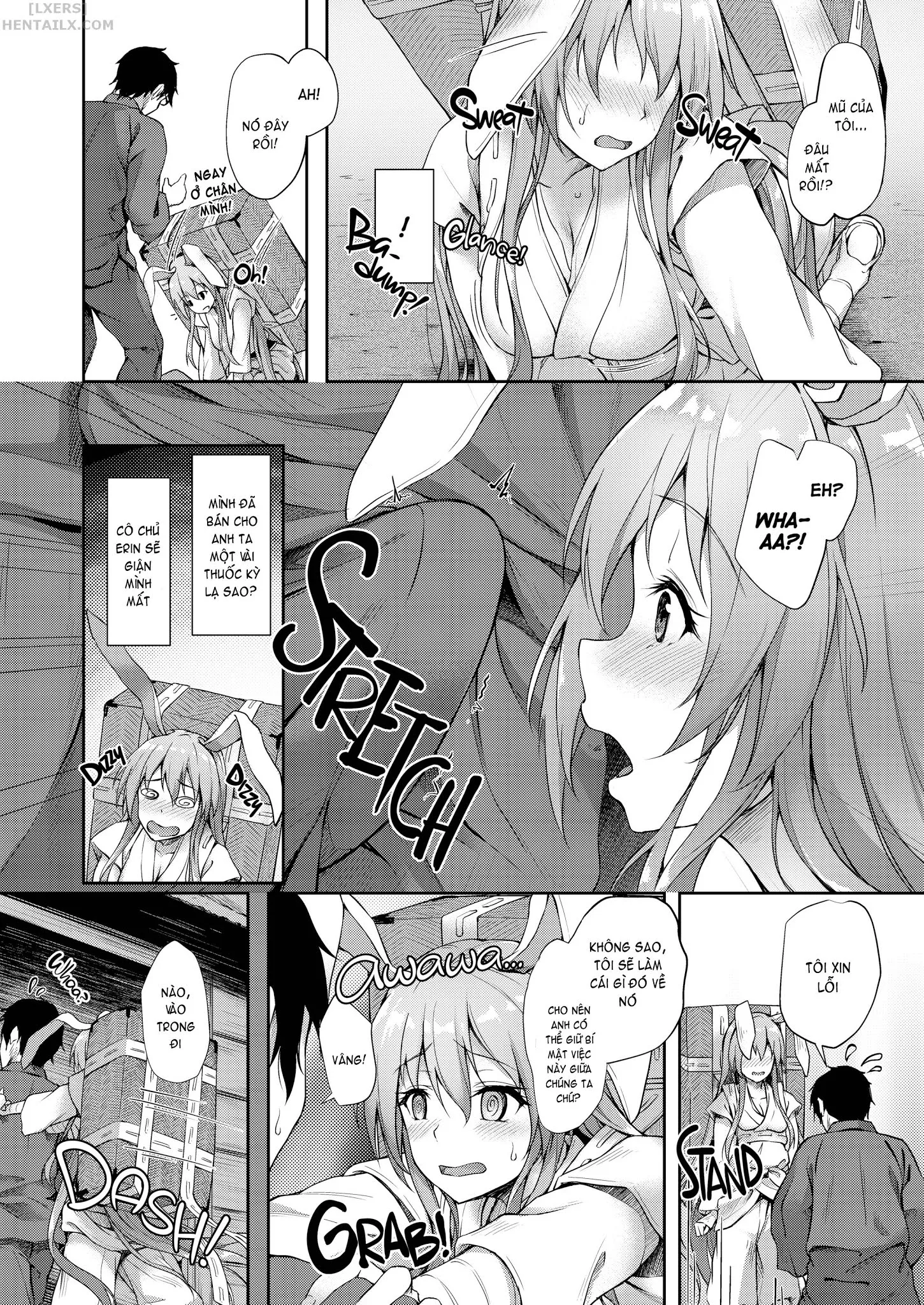 HentaiVN.net - Ảnh 4 - What a Mess, Miss Medicine Seller! [Kusuriuri-san Ooawate!!] - Chap 1
