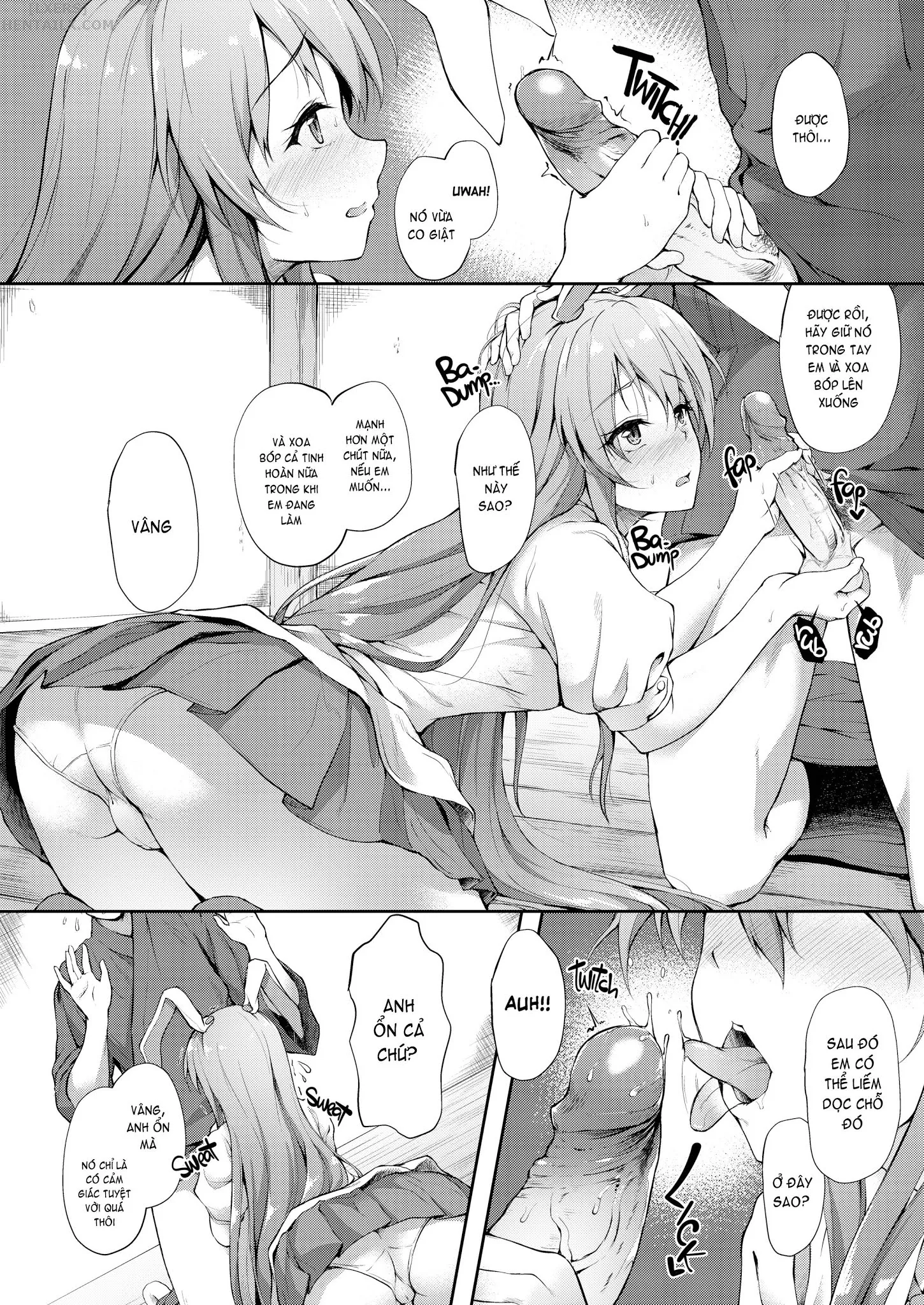 HentaiVN.net - Ảnh 6 - What a Mess, Miss Medicine Seller! [Kusuriuri-san Ooawate!!] - Chap 1