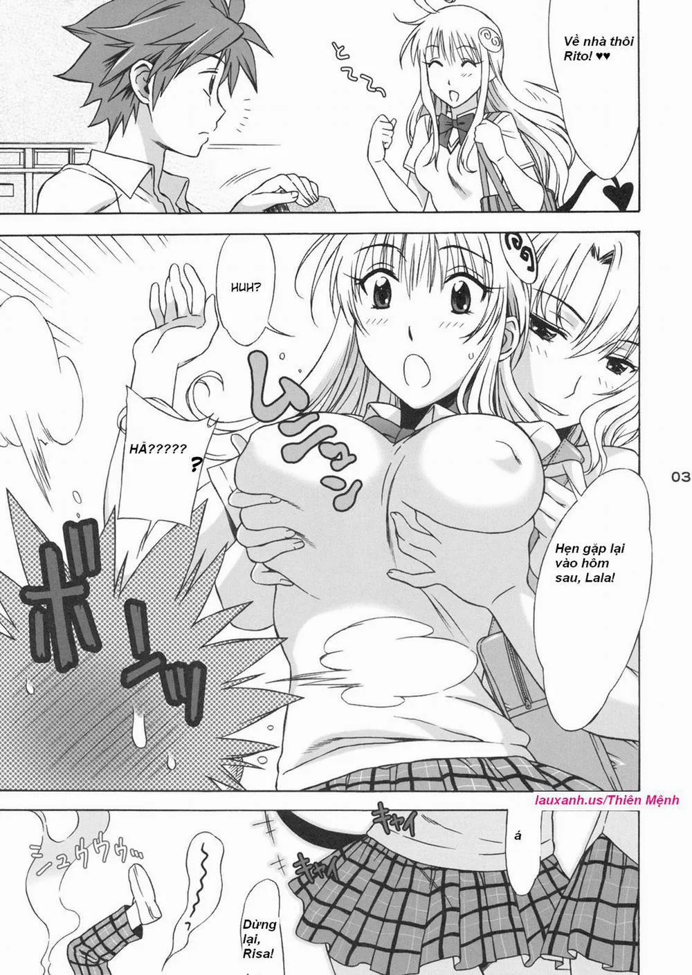 HentaiVN.net - Ảnh 3 - Dont Kiss My Tail! (To Love-Ru) - Chap 1