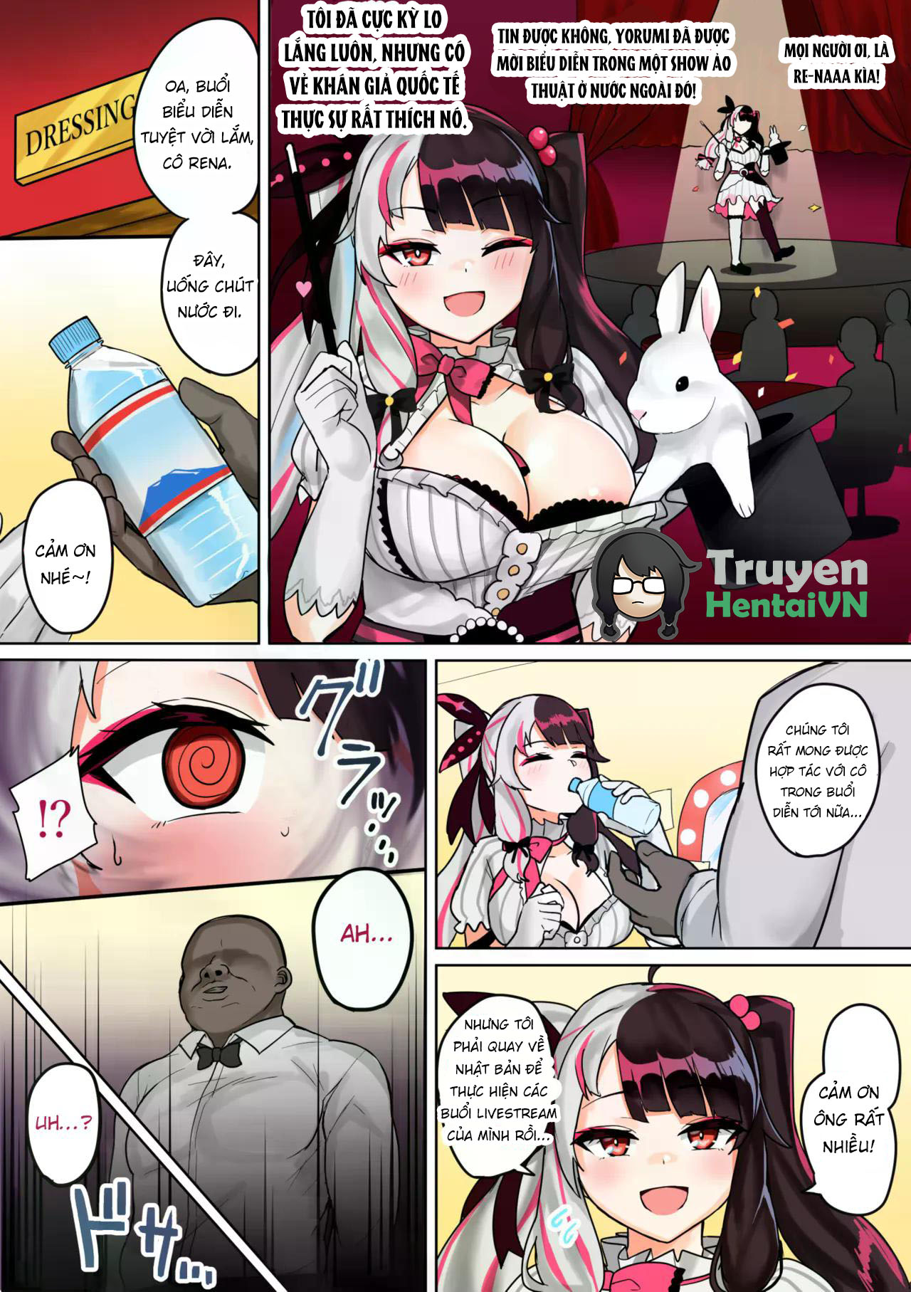 HentaiVN.net - Ảnh 3 - Bakunyuu Inran Magician Kyousei Mesuushi Seidorei Ochi - Chap 1