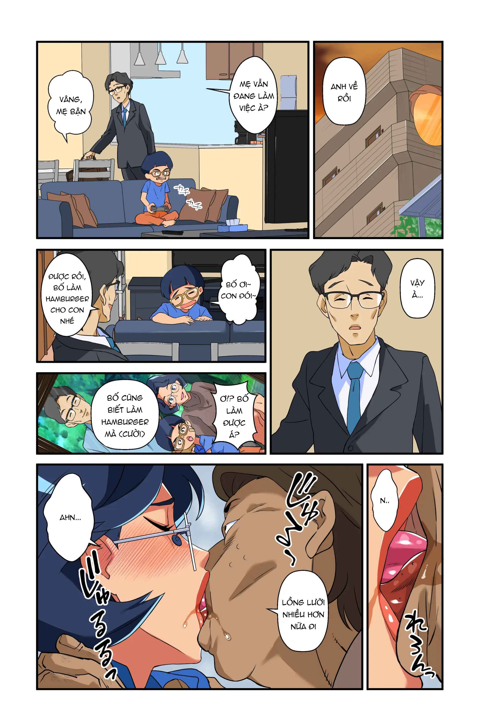 HentaiVN.net - Ảnh 11 - Tsuma no Bakunyuu ni Muragaru Otoko-tachi ~Zoku Bakunyuu Tsuma Namatame Kyouko~ - Chap 1