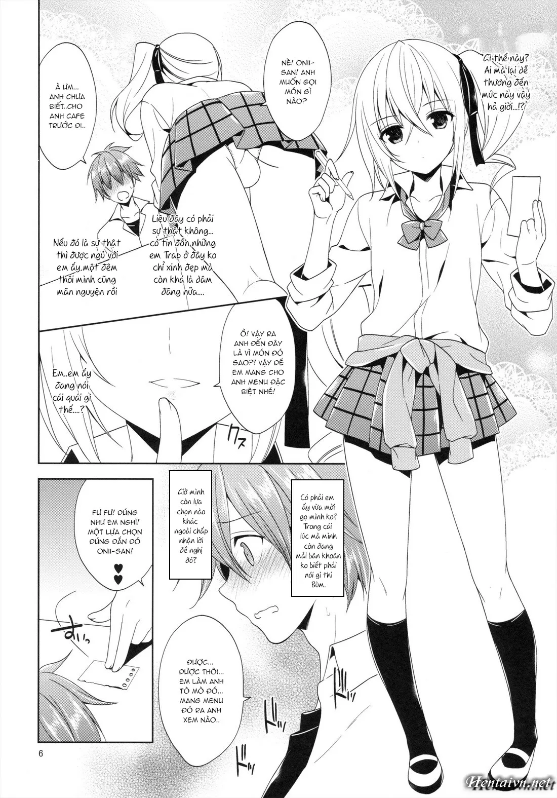 HentaiVN.net - Ảnh 7 - Sono Gakusai, Inran Otokonoko Kyakuhiki Chuui! - Chap 1
