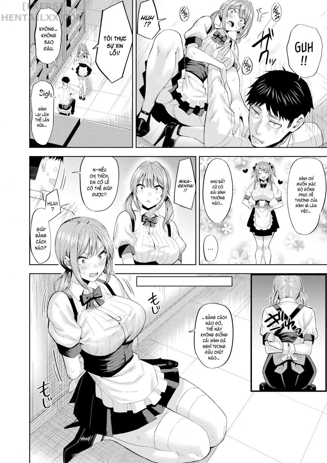 HentaiVN.net - Ảnh 5 - Dangerous Waitress - Chap 1