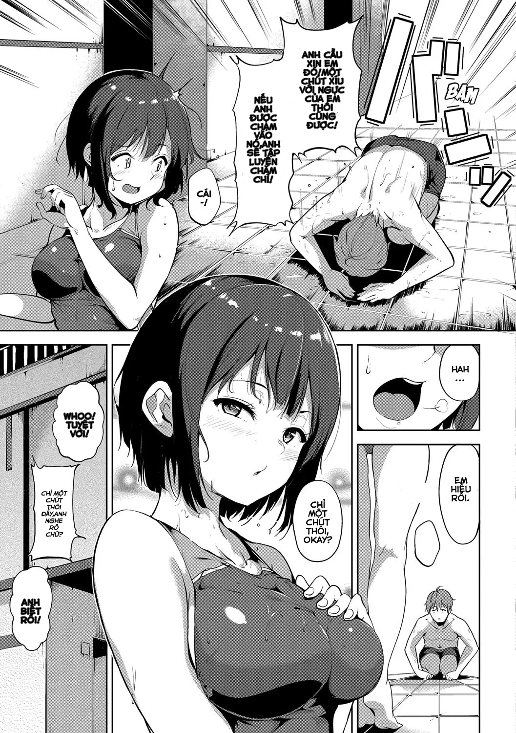 HentaiVN.net - Ảnh 3 - Gohoubi Poolside | Poolside Reward (Honey Trap) - Chap 1