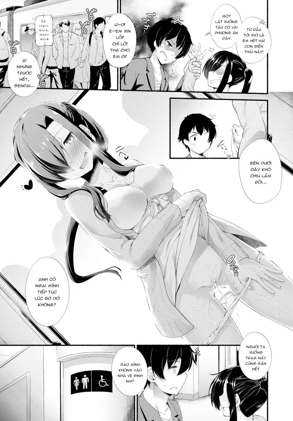 HentaiVN.net - Ảnh 11 - Senpai Đầu Đất [Senpai's Such A Blockhead] - Chap 1
