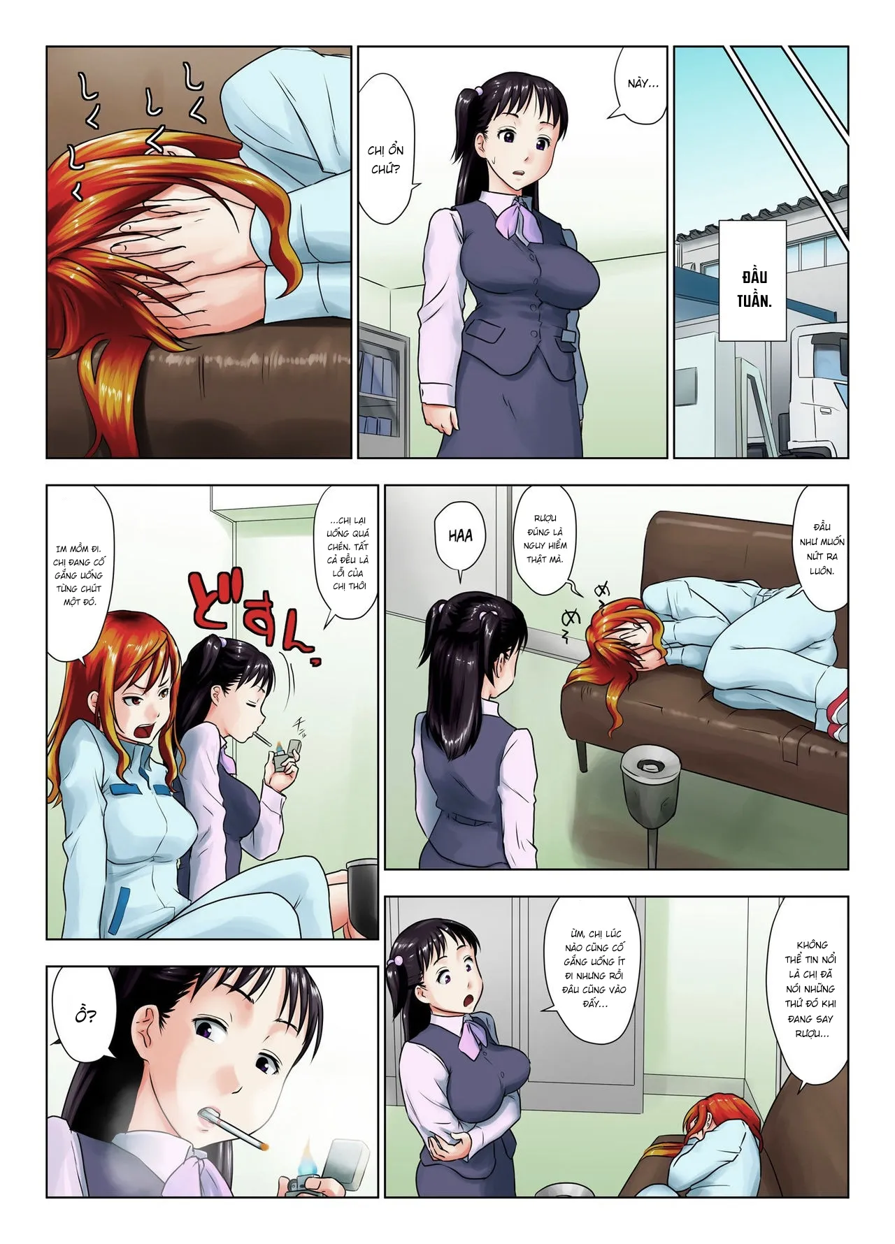 HentaiVN.net - Ảnh 7 - Cô nàng khó tính này say rượu rồi à? [Kore wa Yoi Anego desu ka? | Is This Tough Chick Drunk?] - Chap 1